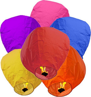 71% OFF on AOC Multicolor Paper Sky Lantern(90 cm X 50 cm, Pack of 6) 71% OFF on AOC Multicolor Paper Sky Lantern(90 cm X 50 cm, Pack of 6)