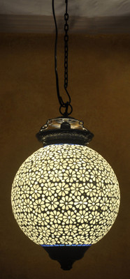 30% OFF on Lal Haveli Home Decoration Pendant Ceiling Light Night Lamp White Glass Table Lantern(30.48 cm X 25.5 cm, Pack of 1)