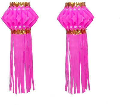 

Cretiv Pink Plastic Lantern(50 cm X 25 cm, Pack of 2)