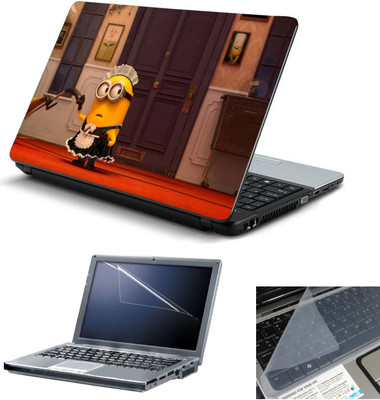 

Geek Despicable Me 2 Maid 3in1 Laptop Skins with Laptop Screen Guard and Key Protector HQ 15.6 Inch Combo Set(Multicolor)