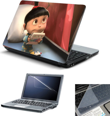 

Geek Despicable Me 2 Girl Agnes 3in1 Laptop Skins with Laptop Screen Guard and Key Protector HQ 15.6 Inch Combo Set(Multicolor)