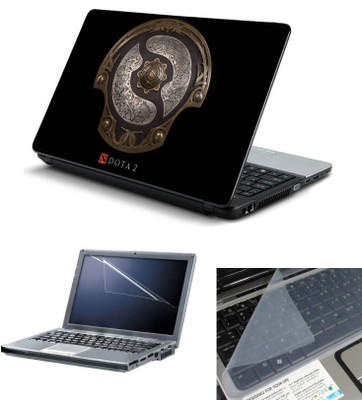 

Geek Dota 2 Shield 3in1 Laptop Skins with Laptop Screen Guard and Key Protector HQ 15.6 Inch Combo Set(Multicolor)
