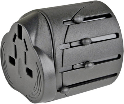 

JM Universal Travel Power Ac Plug With USB Charger Worldwide Adaptor(Black)