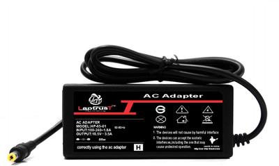 Laptrust Adapter for18.5V 3.5A-0HP3 65 W Adapter(Power Cord Included)