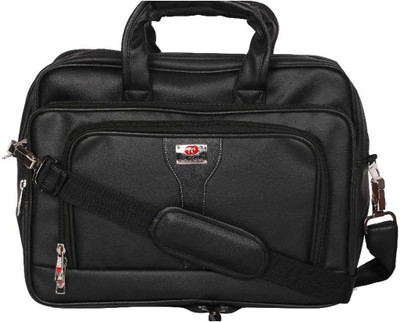 

ZIFANA 14 inch Expandable Laptop Messenger Bag(Black)