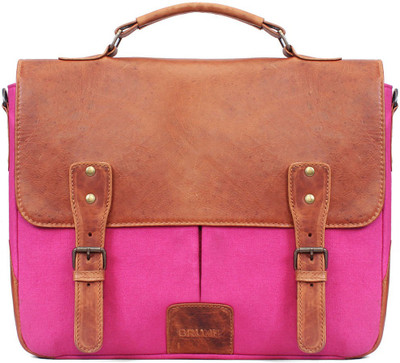 

Brune 13 inch Laptop Messenger Bag(Pink), Fusia