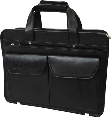

Da Tasche 14 inch Laptop Messenger Bag(Black), Black-09
