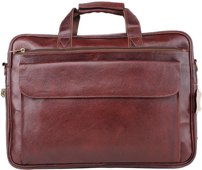 Lewis 15 inch Expandable Laptop Messenger Bag(Brown)