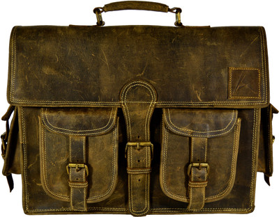 

ALBORZ 14 inch Laptop Messenger Bag(Brown), Alz234