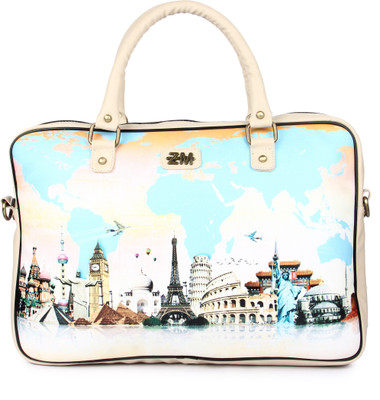 

Zoe Makhoa 15.6 inch Laptop Messenger Bag(White)