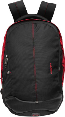 

Gear 16 inch Laptop Backpack(Black), Black - red