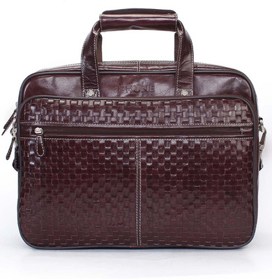 

Brune 15 inch Laptop Messenger Bag(Brown), Burgundy