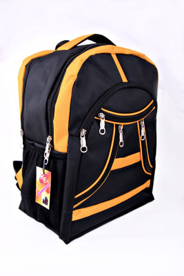 

kanguli 15 inch Laptop Backpack(Black), Black&yellow