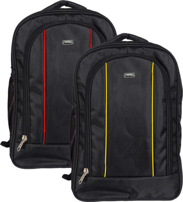 

Vape 17 inch Expandable Laptop Backpack(Red, Yellow)