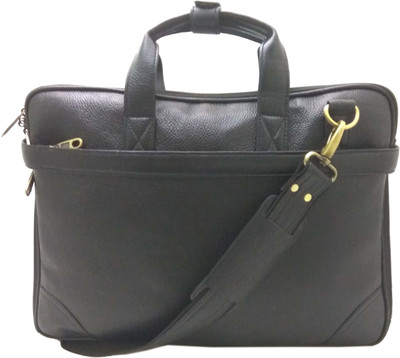 

LeWIS 16 inch Expandable Laptop Messenger Bag(Black)
