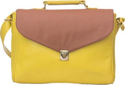 

Band Box 18 inch Laptop Messenger Bag(Yellow)