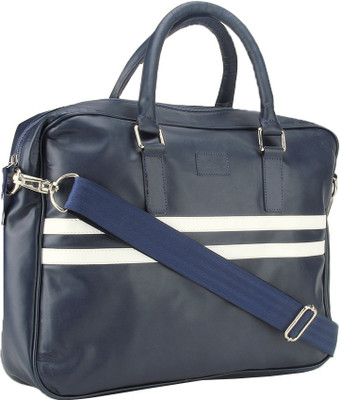 

tZaro Laptop Messenger Bag(Blue), Blue and white