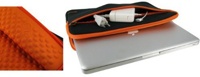 

rooCASE 13 inch Sleeve/Slip Case(Black, Orange)