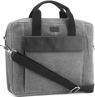 

tZaro Laptop Messenger Bag(Grey), Grey and black