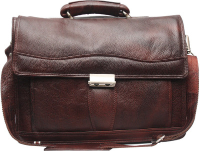 C Comfort 15 inch Expandable Laptop Messenger Bag(Brown), El07 brown