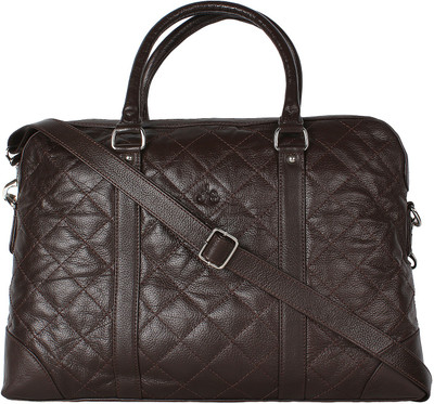 Atlaa Batlaa 15 inch Laptop Messenger Bag(Brown), Dark brown
