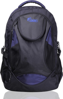 

F Gear 17 inch Laptop Backpack(Black, Blue), Black;navy blue
