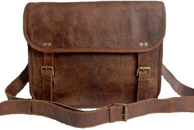 

Purpledip 13 inch Laptop Messenger Bag(Brown), Brown lbag01