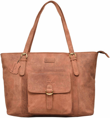 

Leaderachi 17 inch Laptop Tote Bag(Brown), Brown-02