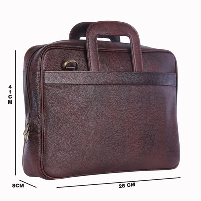 

Walletsnbags 14 inch Laptop Messenger Bag(Brown)