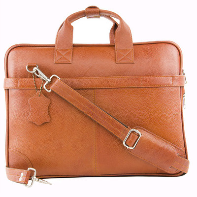 

LeWIS 16 inch Expandable Laptop Messenger Bag(Tan)
