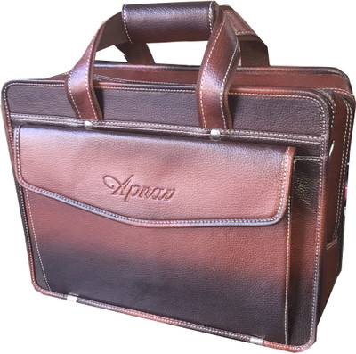 

Apnav 14 inch Laptop Messenger Bag(Brown), Brown-09
