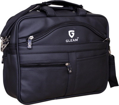 

Gleam 15.6 inch Laptop Messenger Bag(Black)