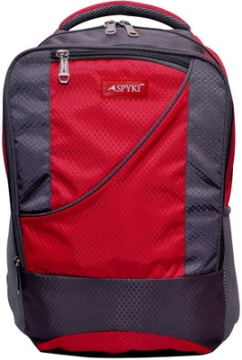 

Spyki 15 inch Laptop Backpack(Red, Grey)