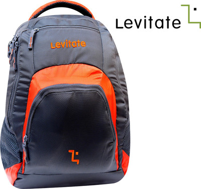 

Levitate 15.6 inch Expandable Laptop Backpack(Grey, Orange)