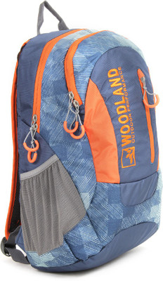 

Woodland 17 inch Laptop Backpack(Multicolor), Navy/orange