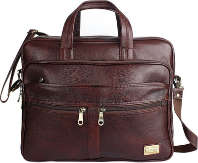 

XCCESS 16 inch Expandable Laptop Messenger Bag(Brown)