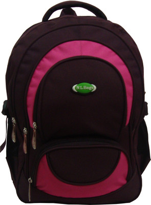 

Nl Bags Fivepocketlap 25 L Big Backpack(Multicolor), Wine and purple