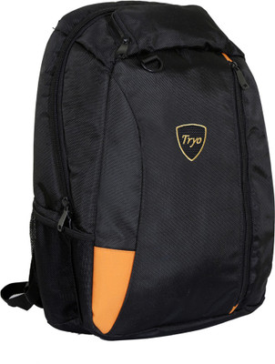 

Tryo 15 inch Laptop Backpack(Black, Orange)
