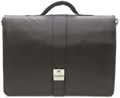 

Mex 15 inch Expandable Laptop Messenger Bag(Brown)