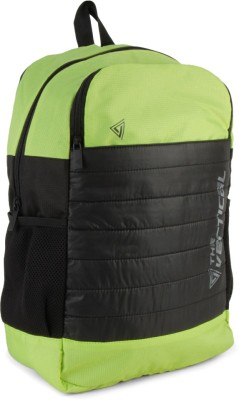 The Vertical COBALT 15.6 L Laptop Backpack(Black, Green)