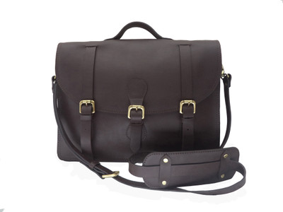 

Romari 17 inch Laptop Messenger Bag(Brown), Carob