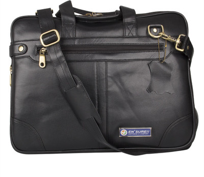 

En' Sure!! 17 inch Expandable Laptop Messenger Bag(Black)