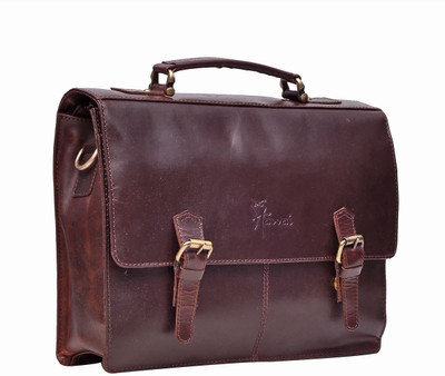 

Hawai 15 inch Expandable Laptop Messenger Bag(Brown), Brown-01