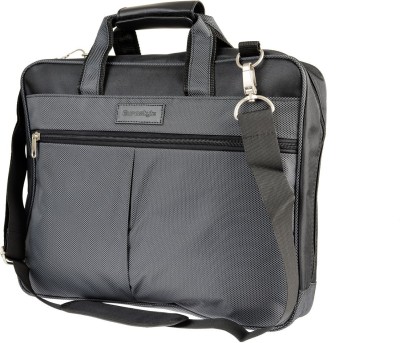 Eurostyle 15.6 inch Laptop Messenger Bag(Black, Grey)