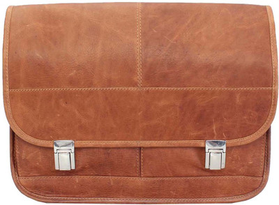 

Brune 15 inch Laptop Messenger Bag(Tan), Tan light