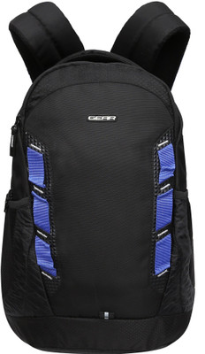 

Gear 16 inch Laptop Backpack(Black, Blue), Black-royal blue