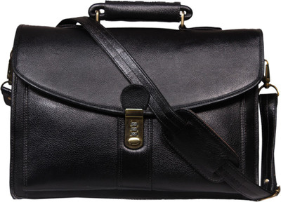 

Leatherworld 16 inch Laptop Messenger Bag(Black)