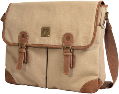 

Clairefontaine 15 inch Laptop Messenger Bag(Beige)