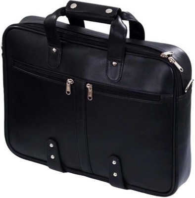 

Rehbar 14 inch Expandable Laptop Messenger Bag(Black)