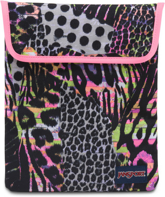 

JanSport 10 inch Sleeve/Slip Case(Multicolor), Pink pansy muted safari